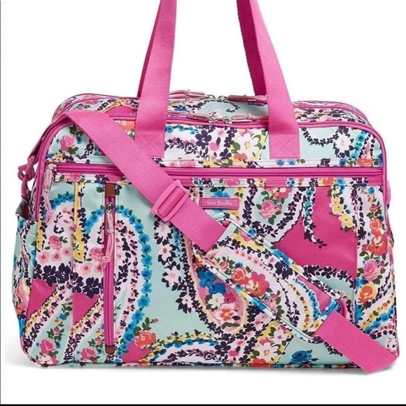vera bradley wildflower paisley weekender